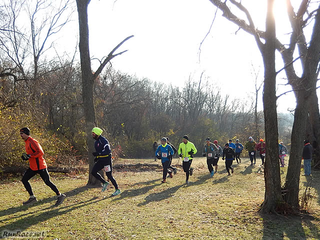 Starting the Parade Loop of Devonian Fall 50-Km : Saturday November 15, 2014