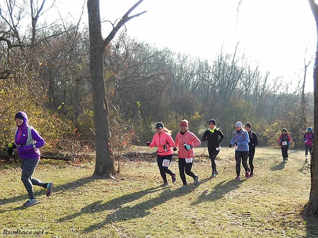 Starting the Parade Loop of Devonian Fall 50-Km : Saturday November 15, 2014