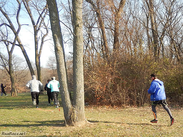 Starting the Parade Loop of Devonian Fall 50-Km : Saturday November 15, 2014