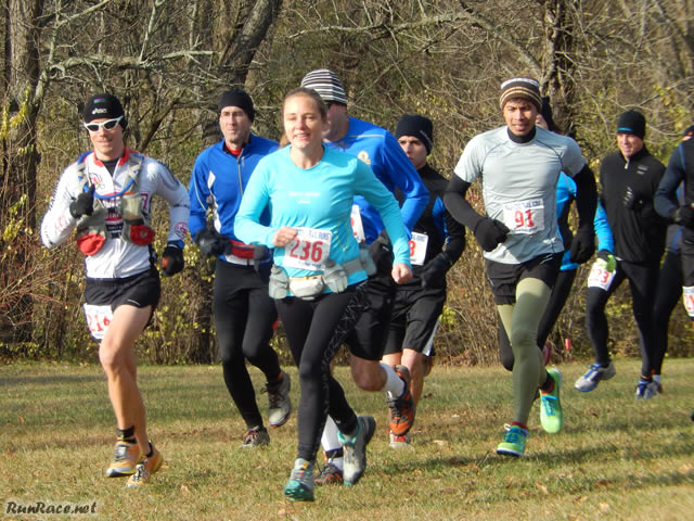 And They're Off... Start of Devonian Fall 25-Km : Saturday November 15, 2014