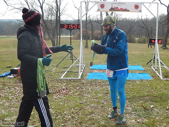 50-Km Third Place Finisher, Scott Gold : Saturday November 15, 2014