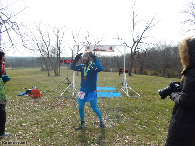 50-Km Third Place Finisher, Scott Gold : Saturday November 15, 2014