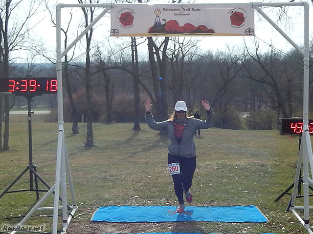Paleozoic Veteran, Lori Zalewski in the 25-Km : Saturday November 15, 2014