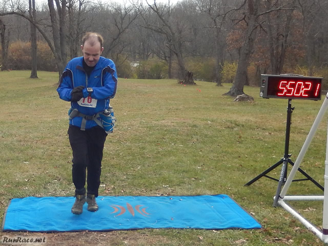 50-Km Veteran, Mike Ward at the Finish Line : Saturday November 15, 2014
