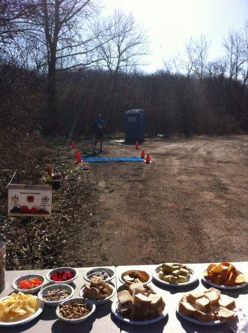 Action at Ordovician Green Aid Station : Saturday March 28, 2015