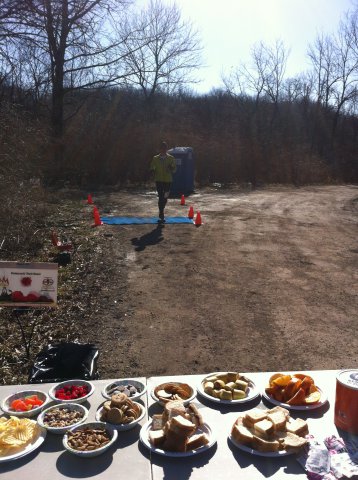 Action at Ordovician Green Aid Station : Saturday March 28, 2015