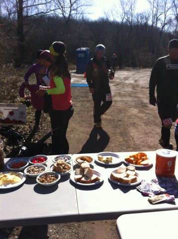 Action at Ordovician Green Aid Station : Saturday March 28, 2015
