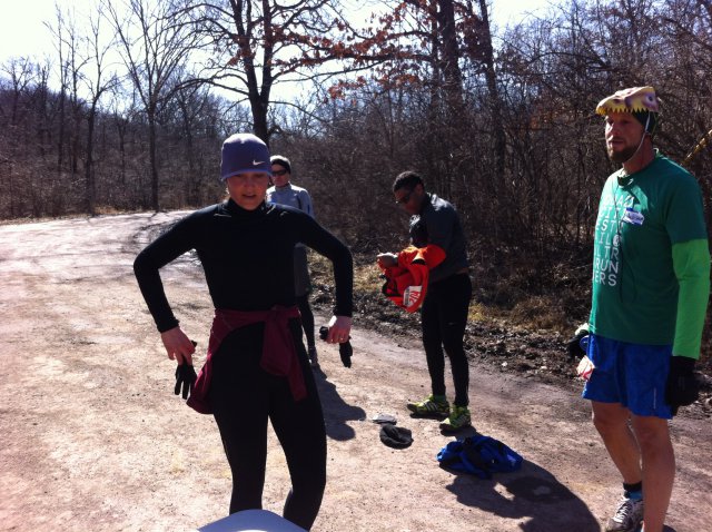 Action at Ordovician Green Aid Station : Saturday March 28, 2015