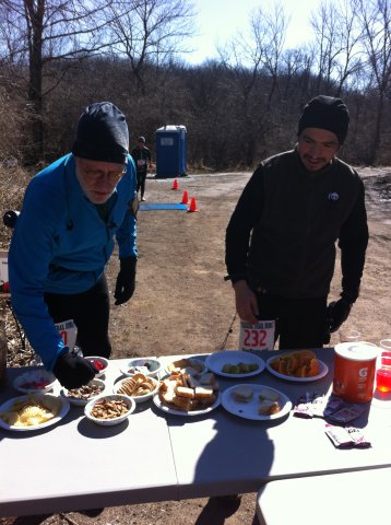 Action at Ordovician Green Aid Station : Saturday March 28, 2015