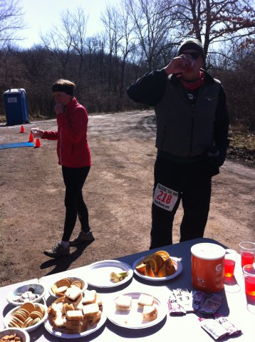 Action at Ordovician Green Aid Station : Saturday March 28, 2015
