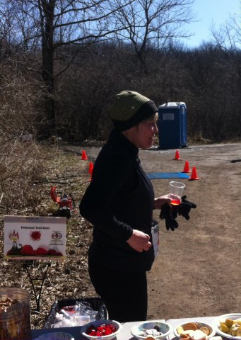 Action at Ordovician Green Aid Station : Saturday March 28, 2015