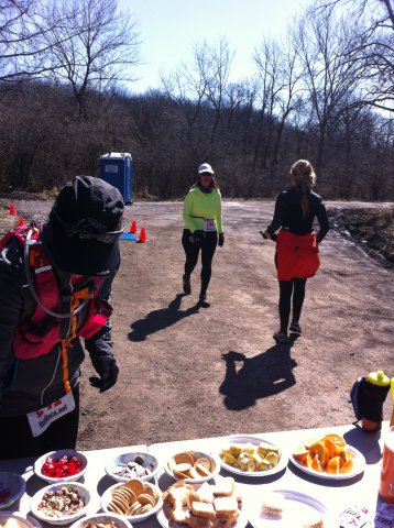 Action at Ordovician Green Aid Station : Saturday March 28, 2015