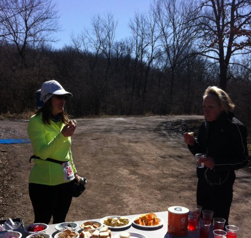 Action at Ordovician Green Aid Station : Saturday March 28, 2015
