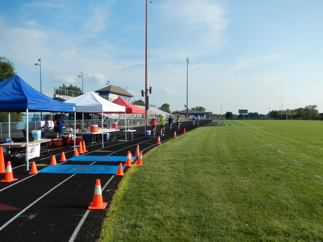 Nine hours into the 24-Hour event (8 for the 12-Hour event) pacing through the late-afternoon heat.