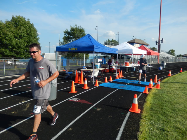 Nine hours into the 24-Hour event (8 for the 12-Hour event) pacing through the late-afternoon heat.