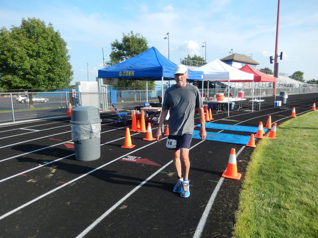 Nine hours into the 24-Hour event (8 for the 12-Hour event) pacing through the late-afternoon heat.
