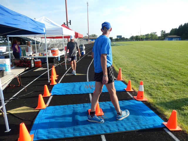 Nine hours into the 24-Hour event (8 for the 12-Hour event) pacing through the late-afternoon heat.