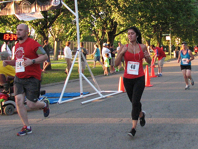 Race Action Near the Finish Area : Wednesday July 29th