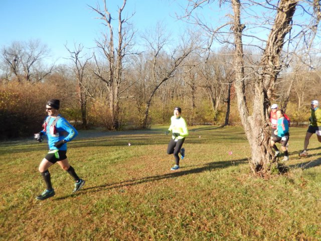 Permian Fall 50-Km Runners on their Start Parade Loop : Saturday November 14, 2015