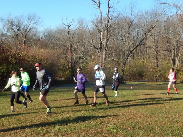 Permian Fall 50-Km Runners on their Start Parade Loop : Saturday November 14, 2015