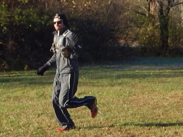 Permian Fall 50-Km Runners on their Start Parade Loop : Saturday November 14, 2015