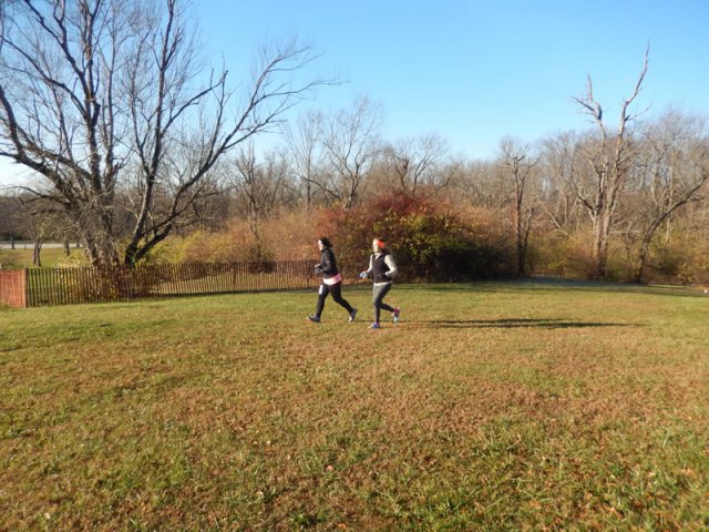 Permian Fall 50-Km Runners on their Start Parade Loop : Saturday November 14, 2015