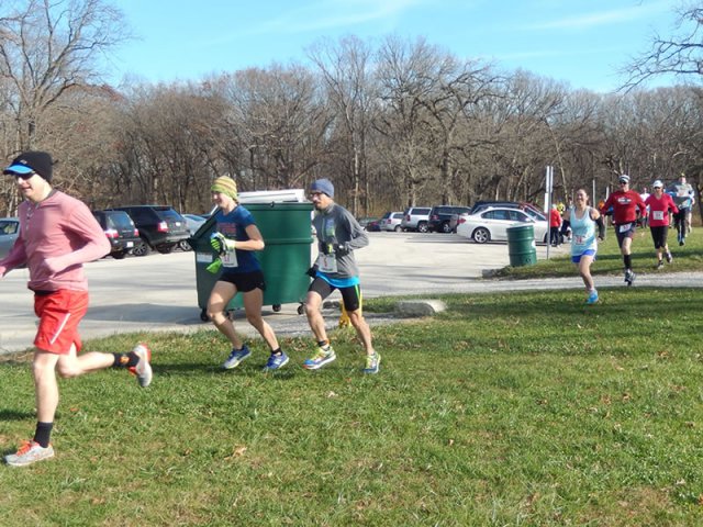 Permian Fall 25-Km Runners Starting their Parade Loop : Saturday November 14, 2015