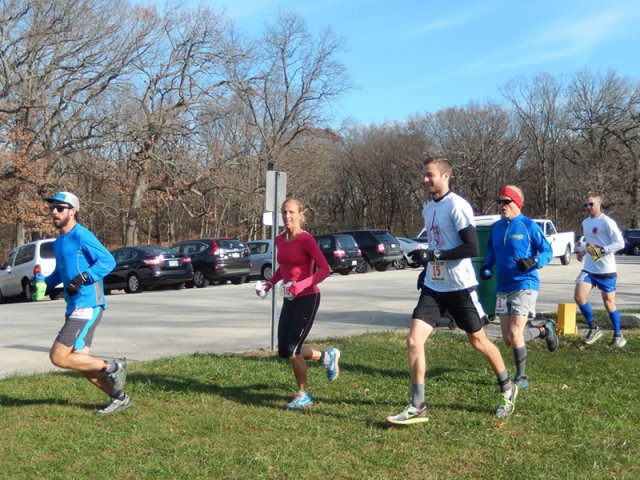 Permian Fall 25-Km Runners Starting their Parade Loop : Saturday November 14, 2015
