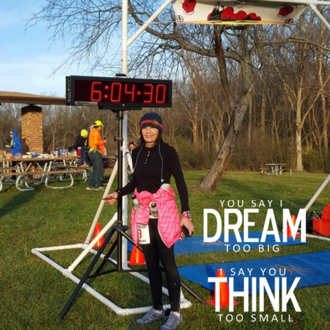 Nadia Grisolia completes her 1st-ever 25k race, then runs an extra 10.8 miles for her 1st Marathon!