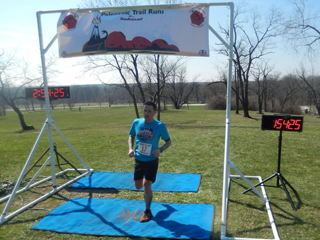 Dave Caldwell finishes in second place among Silurian Spring 25-Km runners!