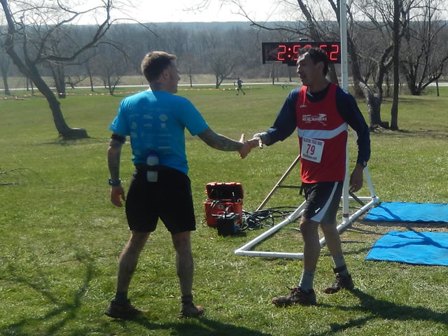 Alejandro Sandoval finishes in third place among Silurian Spring 25-Km runners!