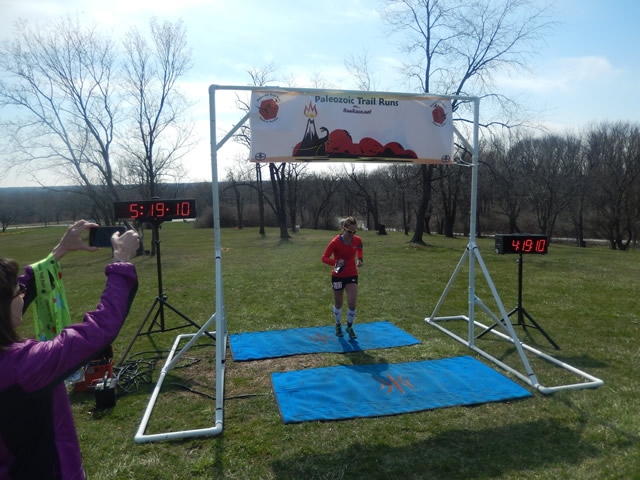 Rachel Ingle of Chicago finishes the 50-Km as Top Female!