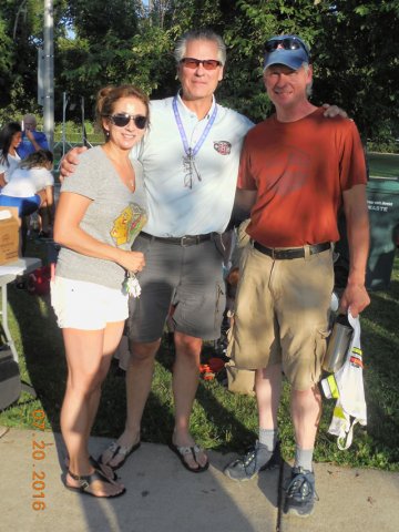 Pre-race gathering and participant check in