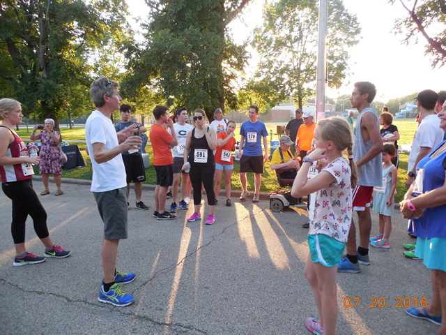 Starting line of the 1-Mile Lunar Orbit!