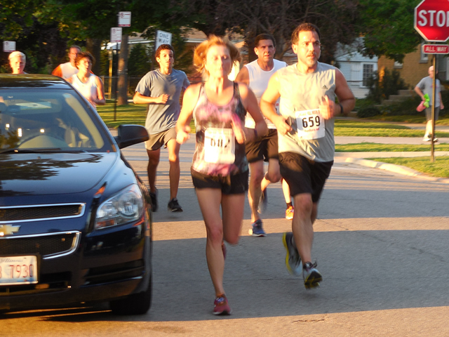 Race action from the roads of Norwood Park