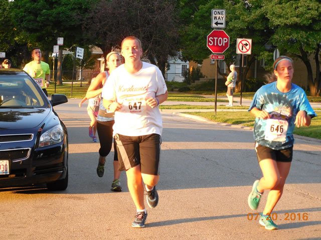 Race action from the roads of Norwood Park