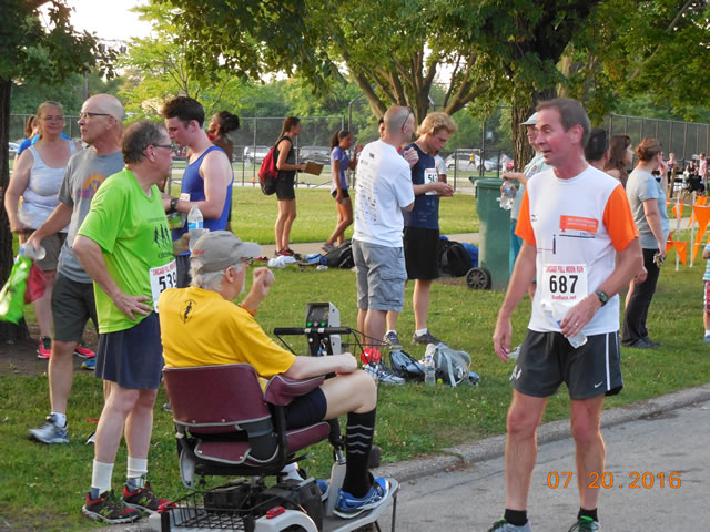 Race action from the roads of Norwood Park