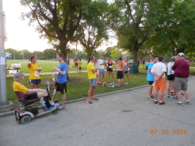 Race action from the roads of Norwood Park