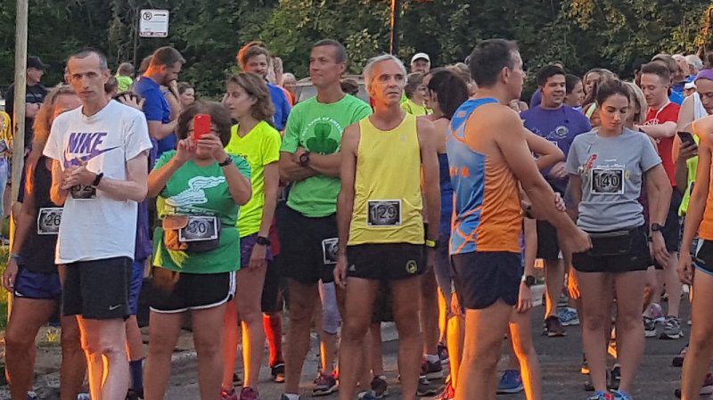 5-Km Runners Assemble at Start Line