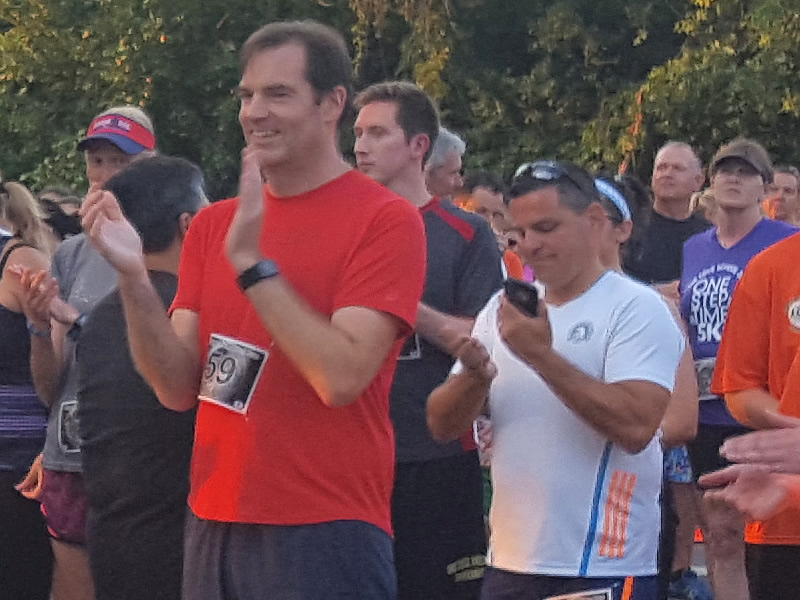 5-Km Runners Assemble at Start Line