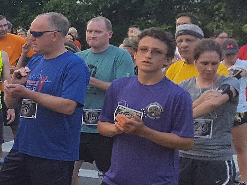 5-Km Runners Assemble at Start Line