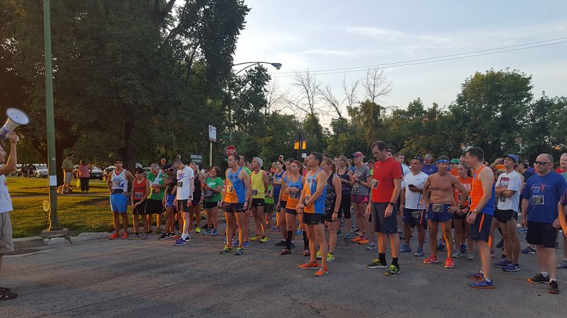5-Km Runners Assemble at Start Line