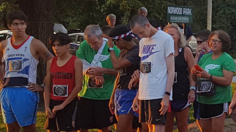 5-Km Runners Assemble at Start Line