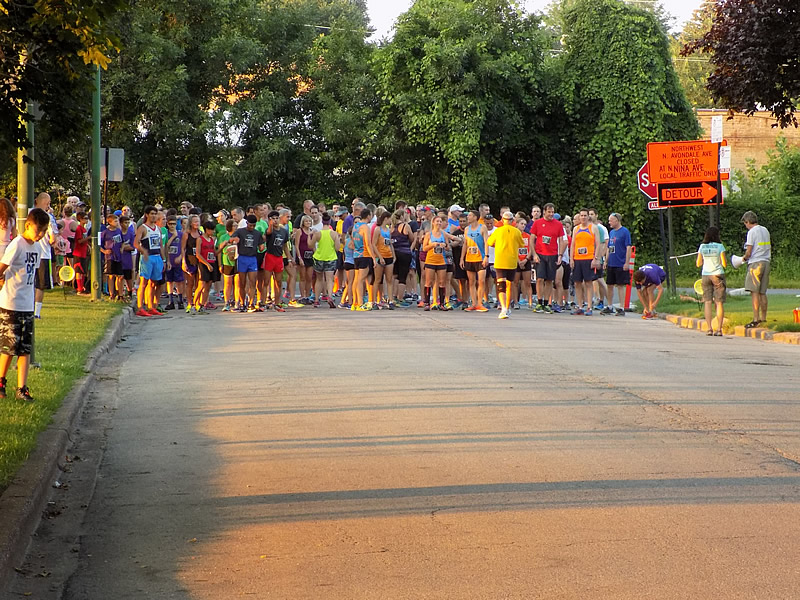 5-Km Runners Assemble at Start Line