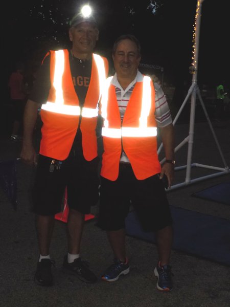 Chicago Full Moon Run Action at the Finish Line