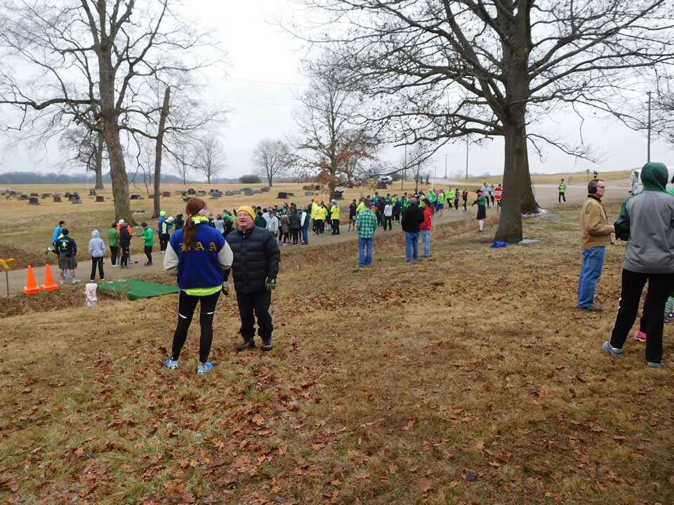 Action near the start/finish area