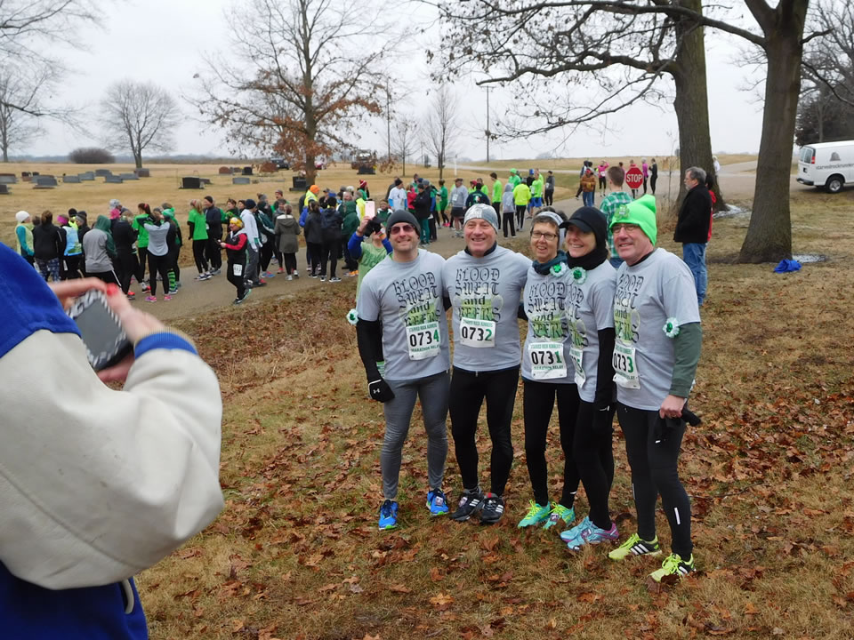 Action near the start/finish area