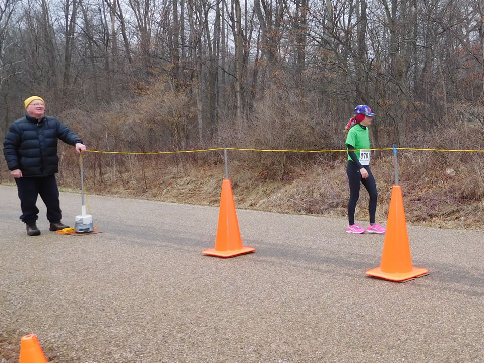 Action near the start/finish area