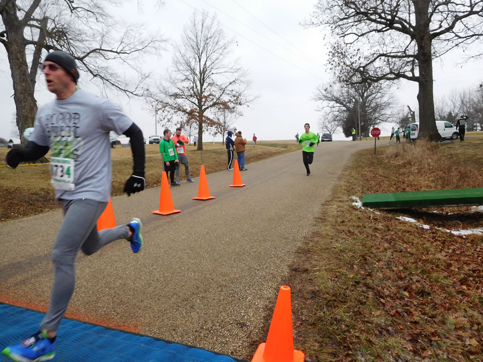 Action near the start/finish area
