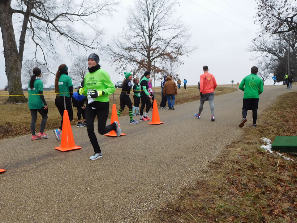 Action near the start/finish area